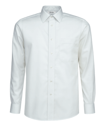 Cămașă bărbați “Adam” – 1/1 Alb – Poplin – Croială Clasică