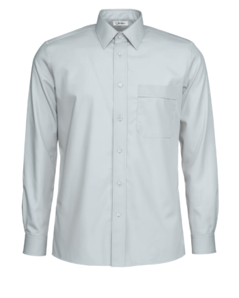 Cămașă bărbați “Adam” – 1/1 –  Gri – Poplin – Croială Clasică