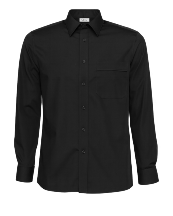 Cămașă bărbați “Adam” – 1/1 Negru – Popelin