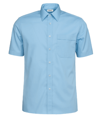 Cămașă bărbați “Adam” – 1/2 Albastru deschis – Popelin