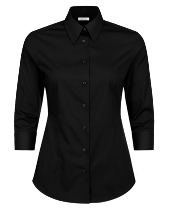 Cămașă damă “Eva” – 3/4 Negru – Popelin