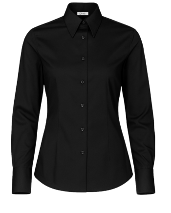 Cămașă damă “Eva” – 1/1 Negru – Popelin