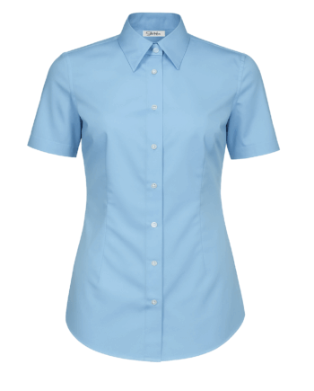 Cămașă damă “Eva” – 1/2 Albastru deschis – Popelin