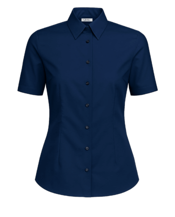 Cămașă damă “Eva” – 1/2 Albastru inchis – Popelin