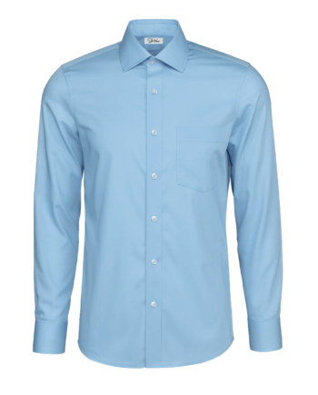 Cămașă bărbați “Luca” cu buzunar Croială Clasică – 1/1 Albastru deschis – Popelin