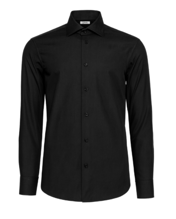 Cămașă bărbați “Luca” Croială Clasică – 1/1 Negru – Popelin