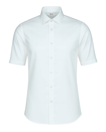 Cămașă bărbați “Luca” Croială Clasică – 1/2 Alb – Popelin