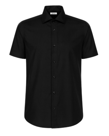 Cămașă bărbați “Luca” Croială Clasică – 1/2 Negru – Popelin